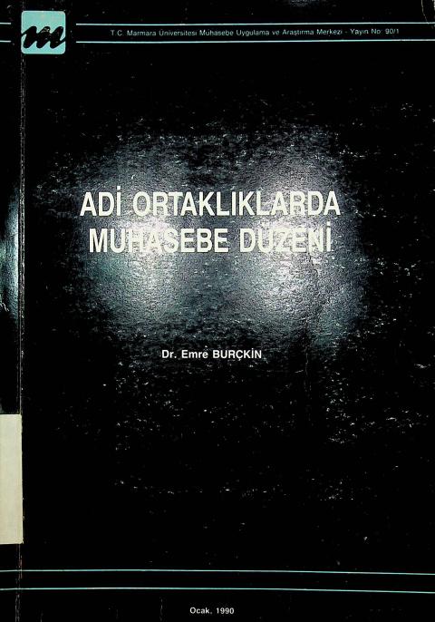 Adi Ortaklıklarda Muhasebe Düzeni