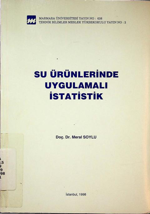 Su Ürünlerinde Uygulamalı İstatistik