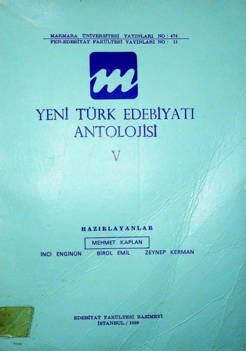 Yeni Türk Edebiyatı Antolojisi V